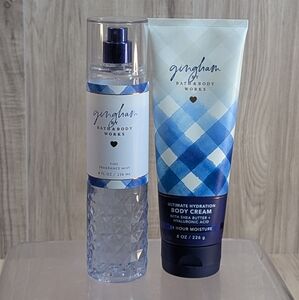 Bath & Body Works Original "Gingham" Fragrance Mist & Body Cream